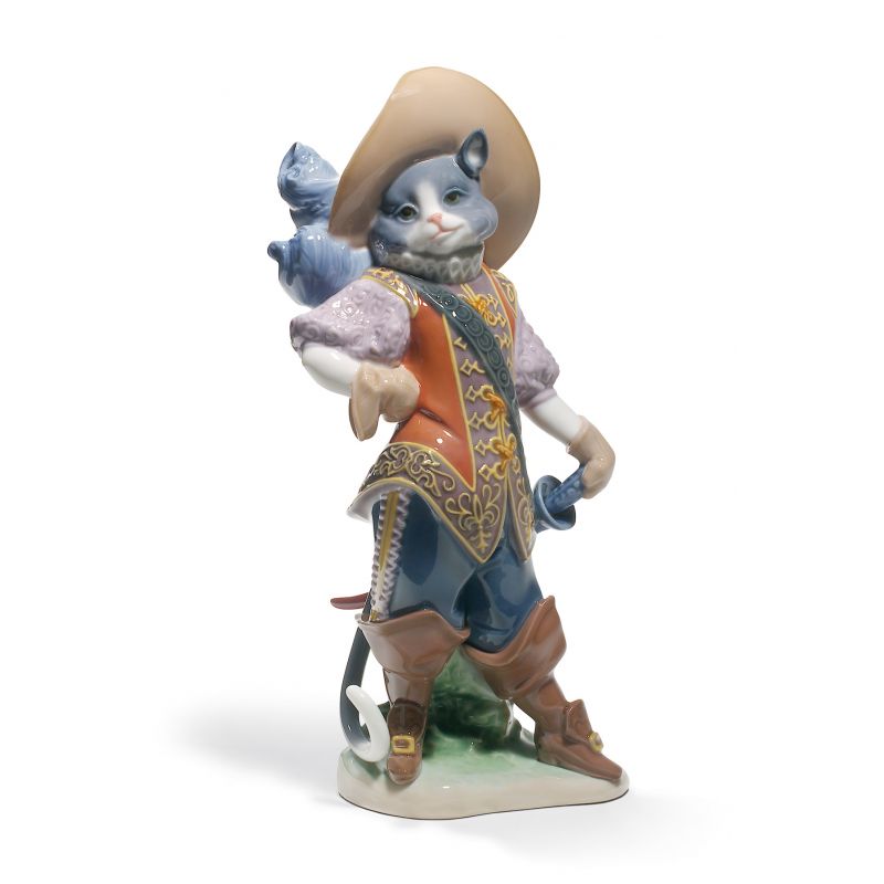 Lladro Puss in Boots Cat Figurine