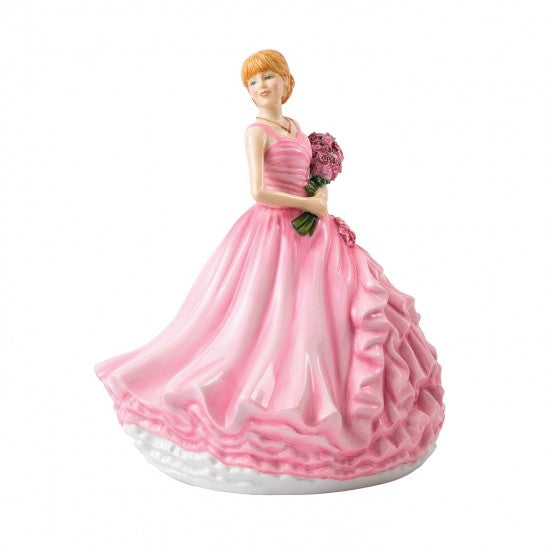 Royal Doulton Language of Flowers I Love You, Red Rose Figurine