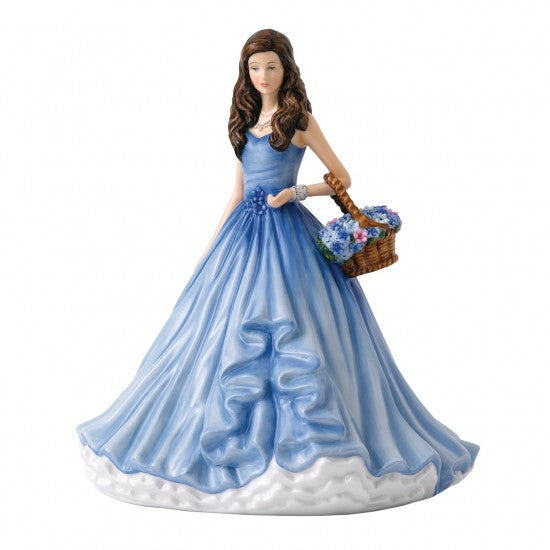 Royal Doulton Language of Flowers True Love, Forget-Me-Not Figurine