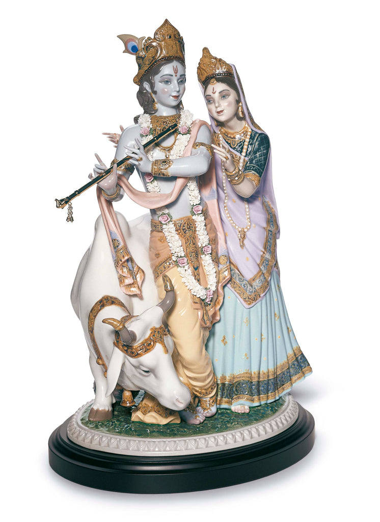 Lladro Radha Krishna Figurine - Limited Edition