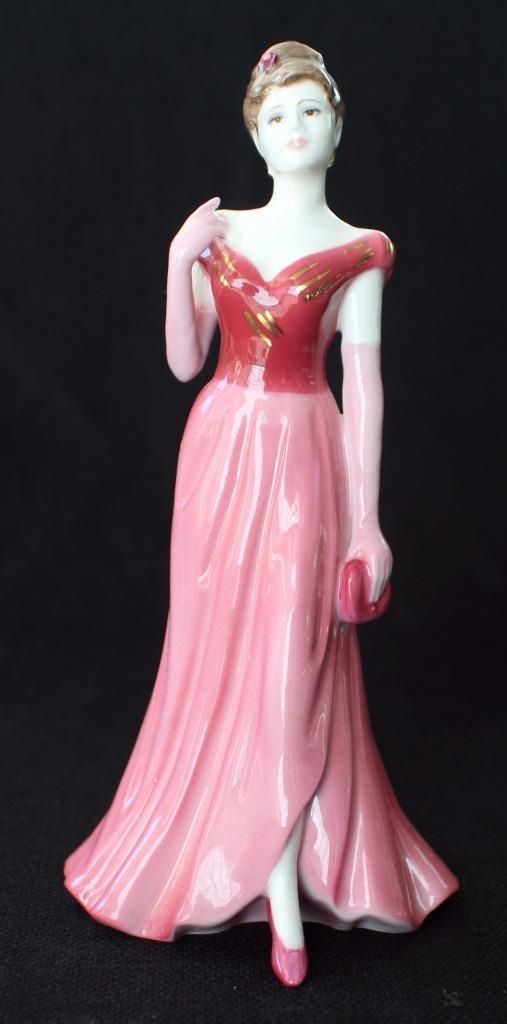 Coalport Lady In Red Figurine