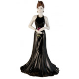 Coalport Ladies Of Fashion Stunning In Black Figurine