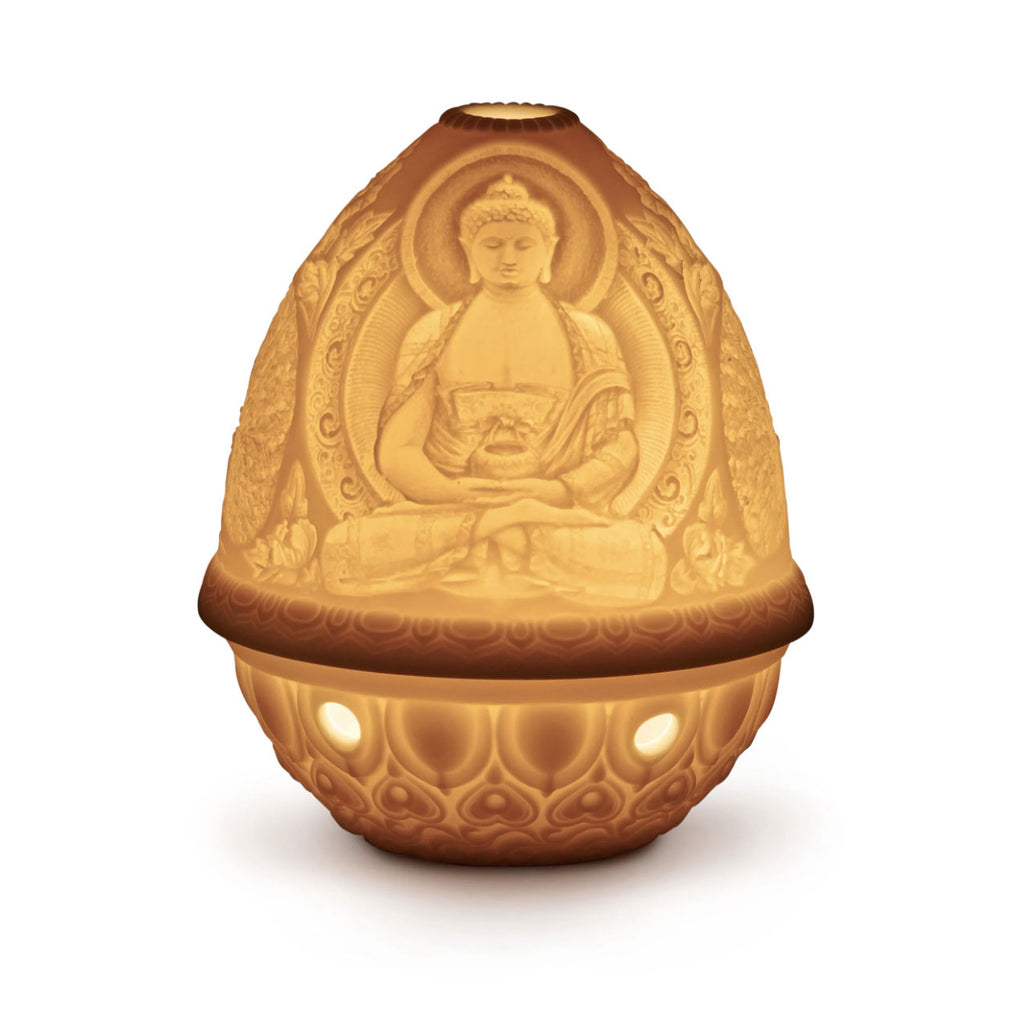 Lladro Lithophane Votive Light - Buddha