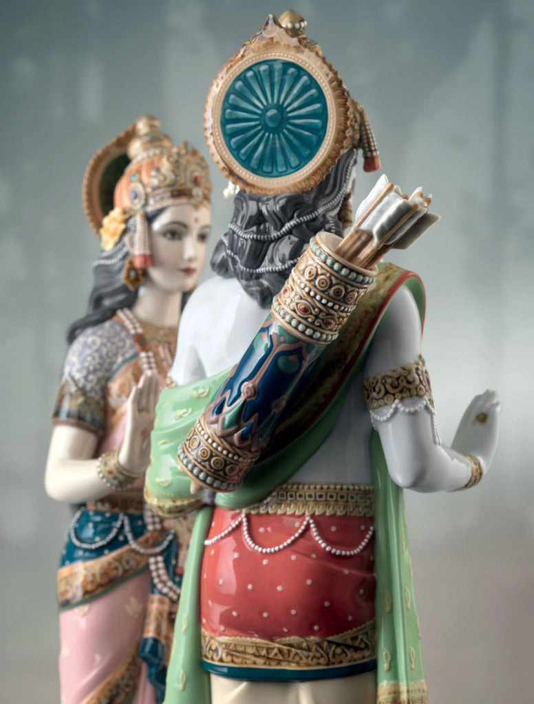 Lladro Rama and Sita Figure - Limited Edition